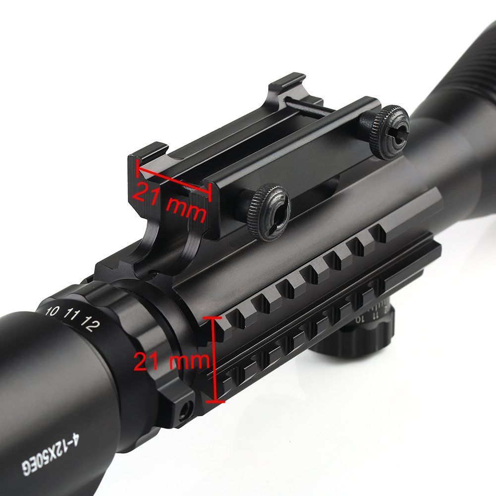 4 - 12x50 Illuminated Reticle Scope - Aimoptic