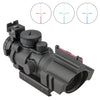 Compact 4x32 Illuminated Reticle Optic with Fiber Optic Front Sight - Aimoptic