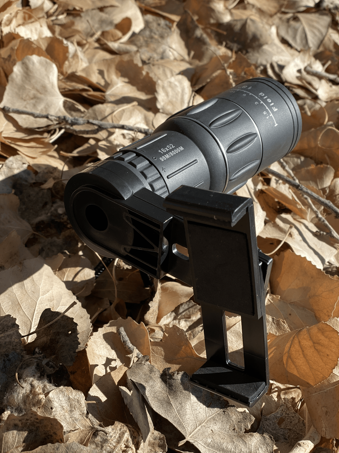 Dual Focus 16x52 Monocular Spotting Scope With Universal Phone Mount - Aimoptic