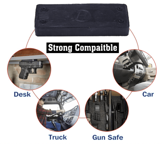 Gun Magnet Mount for Vehicle and Home - 2 Pack - Aimoptic