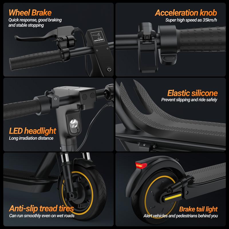 AOVOPRO ES80 Electric Scooter 350W 10.5 Ah Long Range High Speed Foldable - Aimoptic