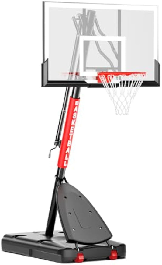 Basketball Hoop Outdoor 10 FT Height Adjustable, Portable Basketball Goals Systems with 45" Backboard for Youth Adults Kids - Backyard, Driveway, Indoor Play - Aimoptic