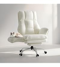 Big and Tall Office Chair, Flip Armrests for Pets & Cross Legged Sitting, Executive Ergonomic Computer Gaming Chair with Foot Rest, Teddy Fleece Wide Seat Reclining Desk Chair - Aimoptic
