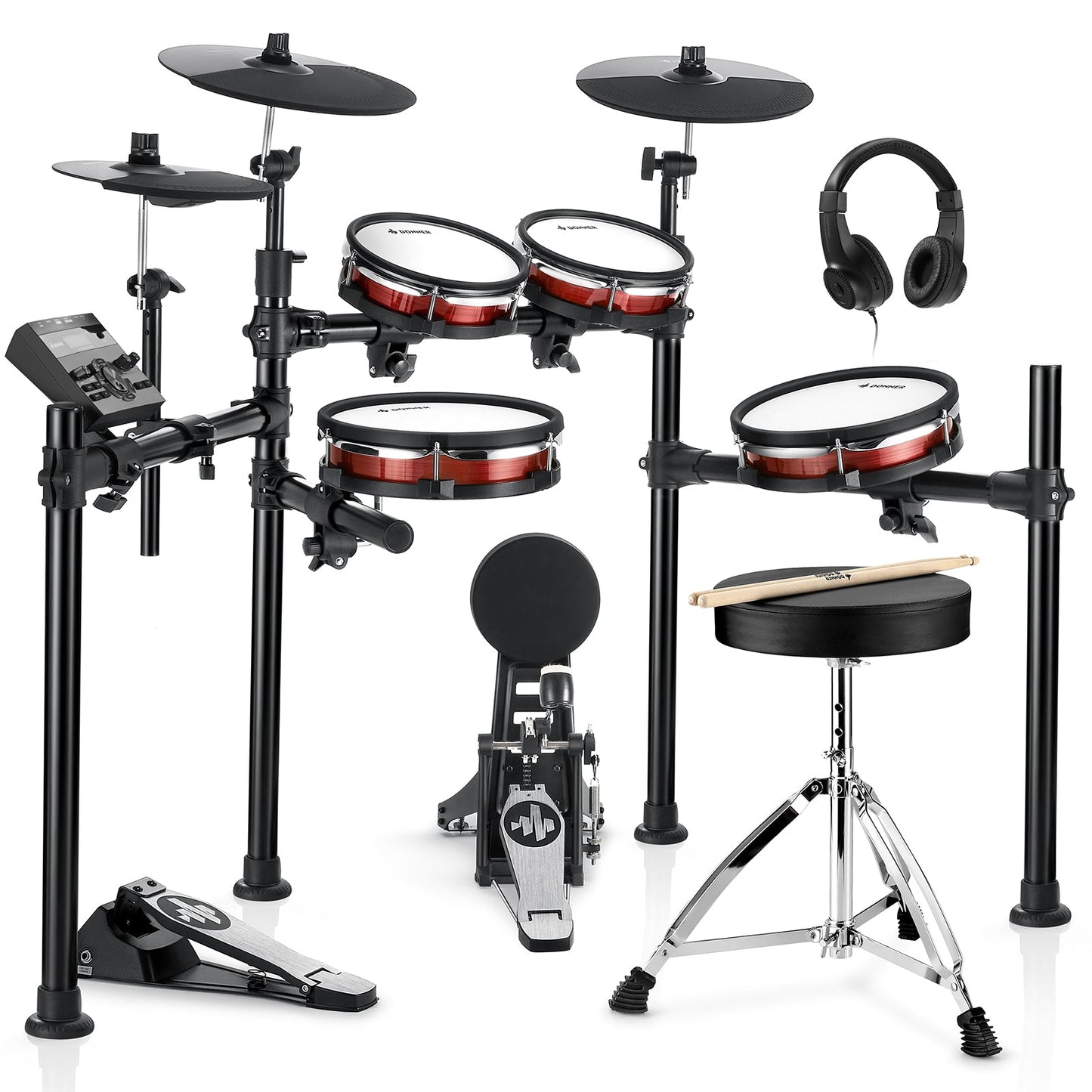 Donner DED - 200 MAX Electronic Drum Kit - Aimoptic
