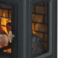 duraflame Freestanding Electric Fireplace Stove Heater with 3D Flame Effect for 1,000 Sq. Ft. Room, - Aimoptic