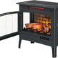 duraflame Freestanding Electric Fireplace Stove Heater with 3D Flame Effect for 1,000 Sq. Ft. Room, - Aimoptic