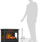 duraflame Freestanding Electric Fireplace Stove Heater with 3D Flame Effect for 1,000 Sq. Ft. Room, - Aimoptic
