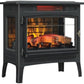 duraflame Freestanding Electric Fireplace Stove Heater with 3D Flame Effect for 1,000 Sq. Ft. Room, - Aimoptic