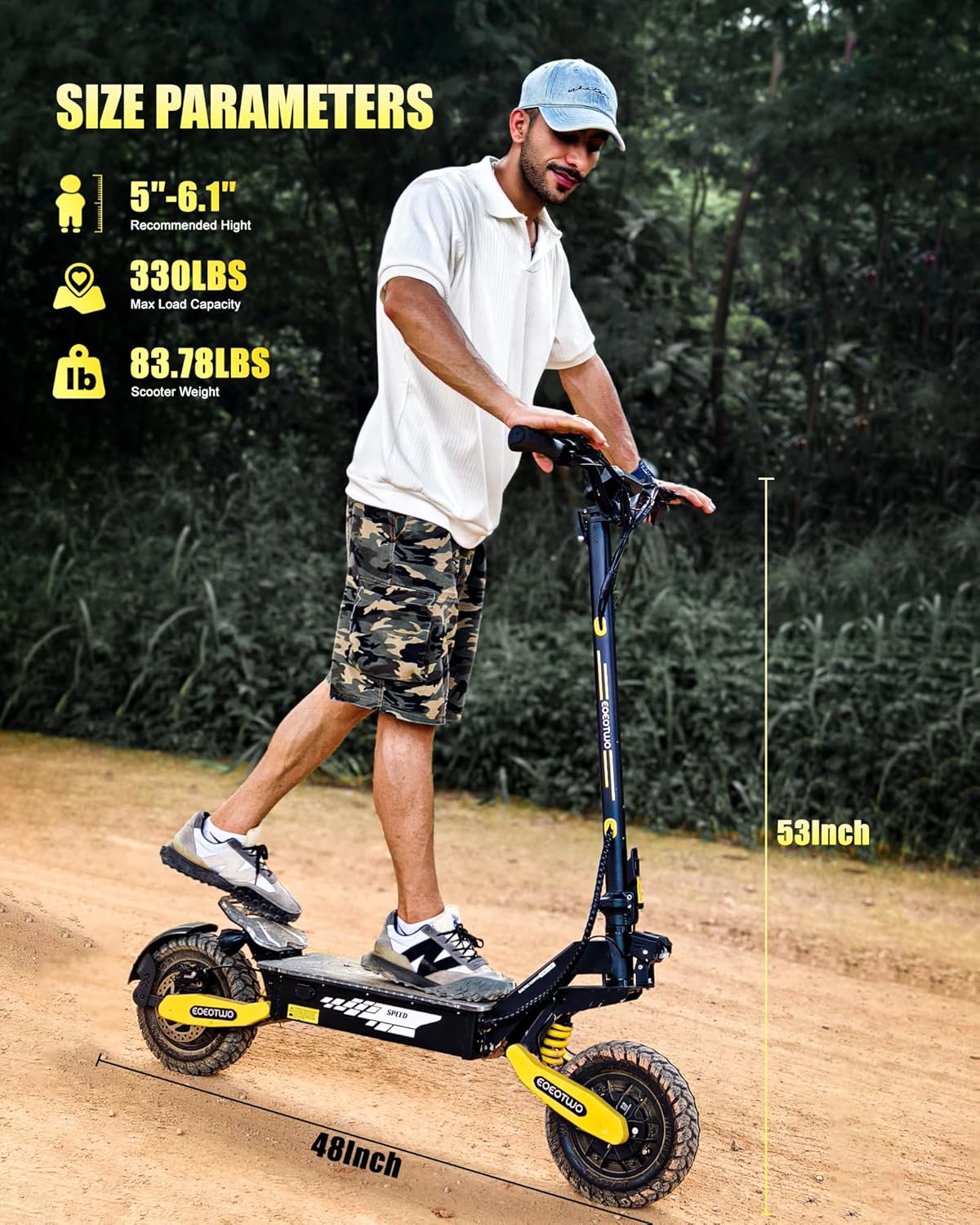 EOEOTWO Electric Scooter for Adults - Aimoptic