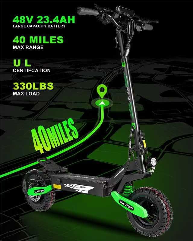 EOEOTWO Electric Scooter for Adults Foldable - Aimoptic