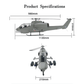FLISHRC FL500 AH - 1 Cobra 500 - Class Large Scale GPS RC Helicopter Model with L7 Flight Controller 2.4G 6CH RTF - Aimoptic