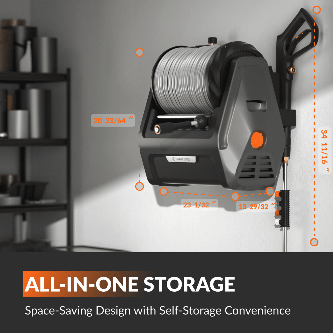 Grandfalls Retractable Pressure Washer Plus - Aimoptic