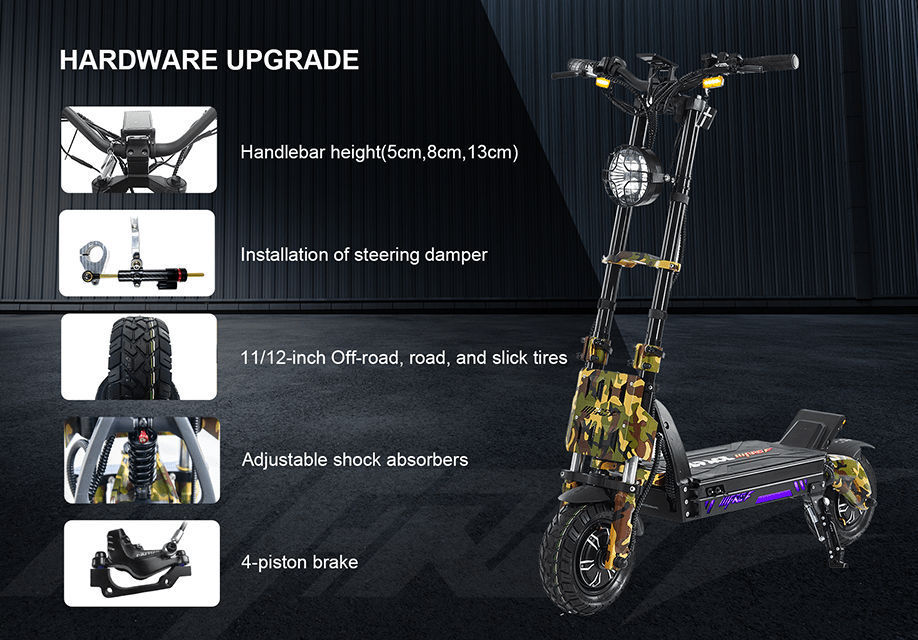 GSPACE Mars GTR Hyper Scooter Off - Road Electric Scooter - Aimoptic