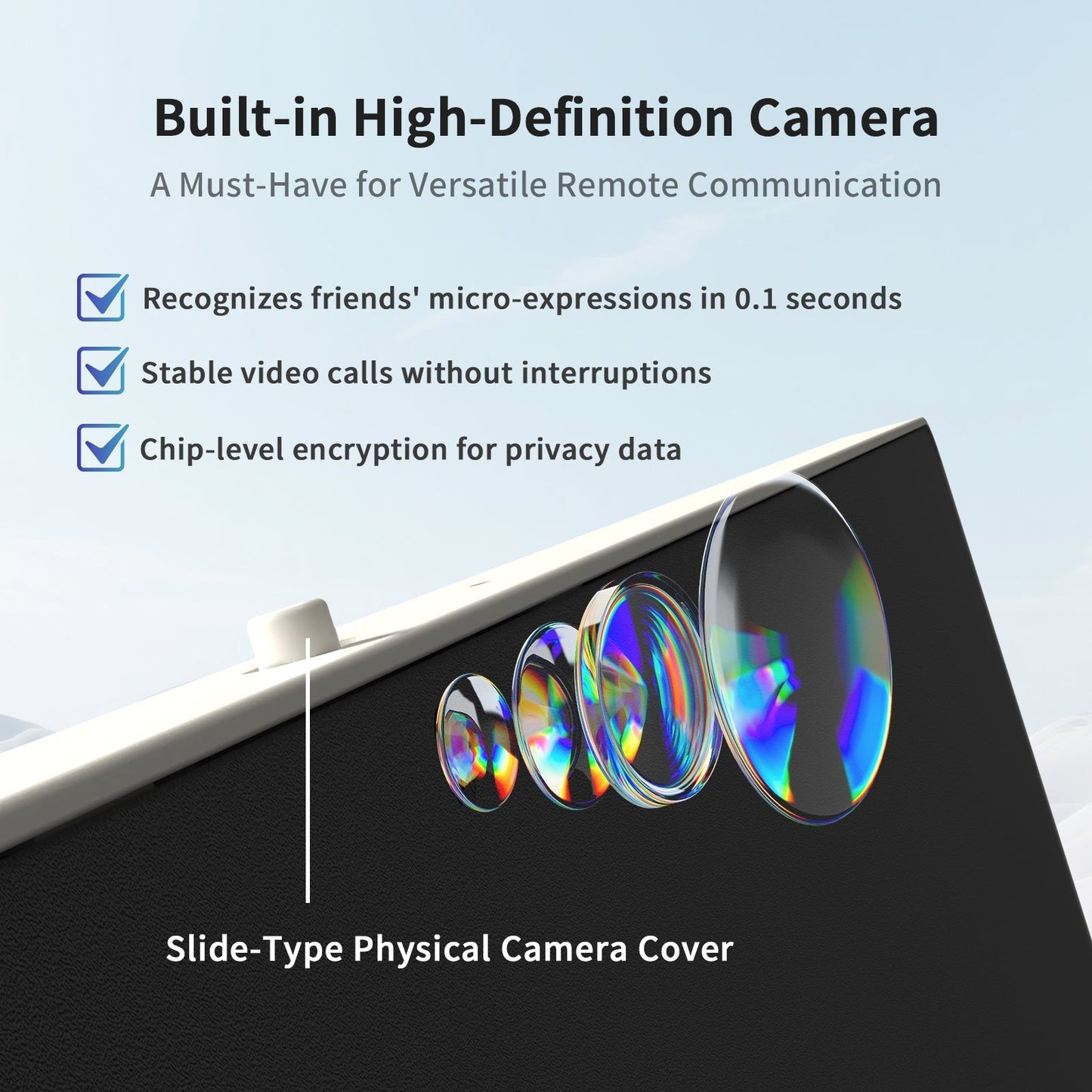 KTC 25" FHD Portable Touch Screen Monitor with Camera, Google EDLA,5000mAh Battery, Remote Control for Travel - Aimoptic