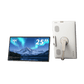 KTC 25" FHD Portable Touch Screen Monitor with Camera, Google EDLA,5000mAh Battery, Remote Control for Travel - Aimoptic