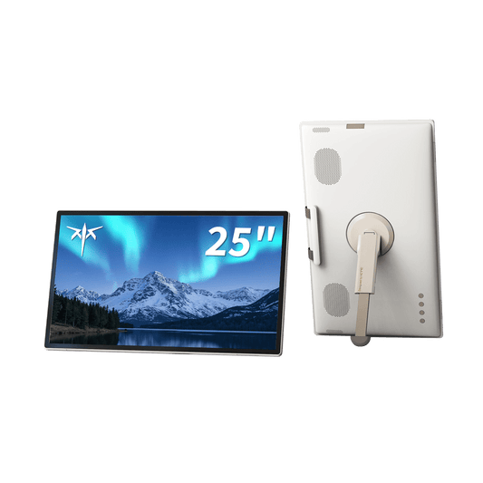 KTC 25" FHD Portable Touch Screen Monitor with Camera, Google EDLA,5000mAh Battery, Remote Control for Travel - Aimoptic