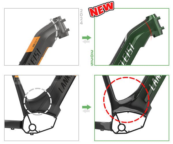 Lankeleisi MG600 Plus 2025 Version 26" Fat Bike 960Wh All Terrain SUV E - Bike with Torque Sensor 48V 20Ah Battery - Aimoptic