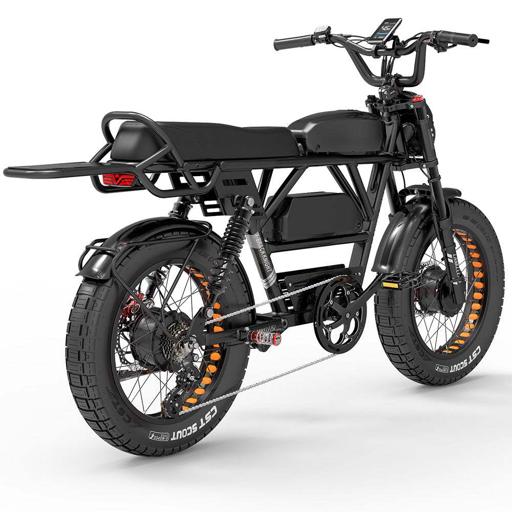 Lankeleisi X - Black Knight 1000W*2 Dual Motor 20" Fat Bike 1200Wh+960Wh Full Suspension E - Mountain Bike 25Ah+20Ah Dual Batteries E - MTB - Aimoptic