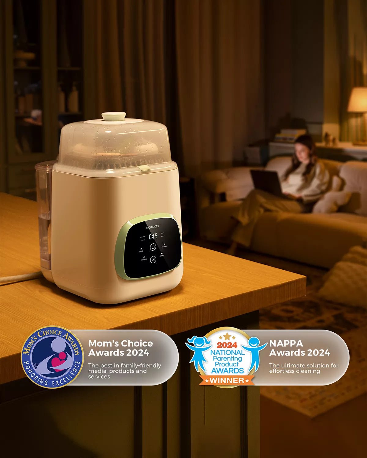 Momcozy KleanPal Pro Baby Bottle Washer and Sterilizer - Aimoptic