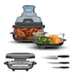 Ninja Crispi® 4 - in - 1 Portable Glass Air Fryer Cooking System, Plum Daydream - Aimoptic
