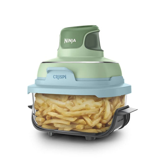 Ninja Crispi® 4 - in - 1 Portable Glass Air Fryer Cooking System, Plum Daydream - Aimoptic