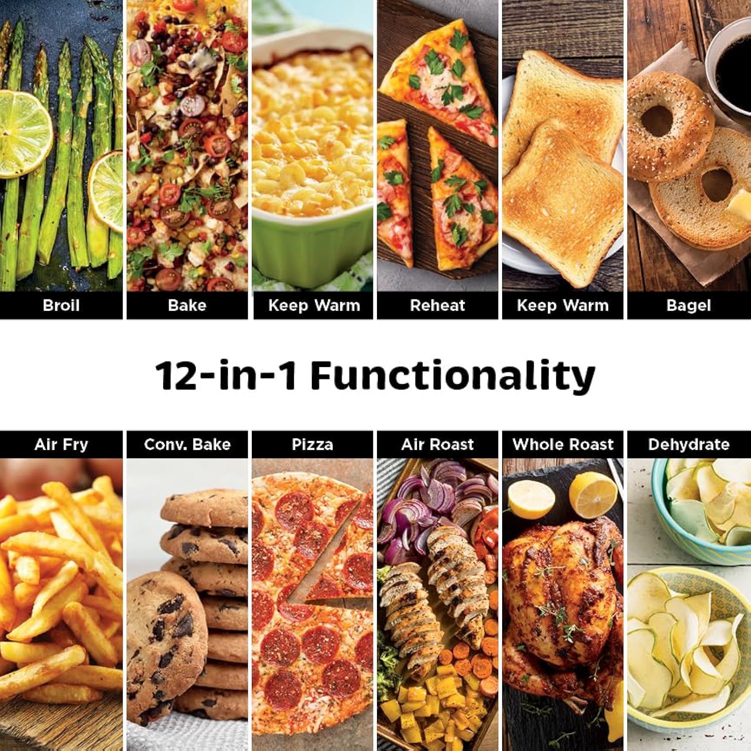 Ninja DCT451 12 - in - 1 Smart Double Oven with FlexDoor, Thermometer, FlavorSeal, Smart Finish, Rapid Top Convection and Air Fry Bottom , Stainless Steel - Aimoptic