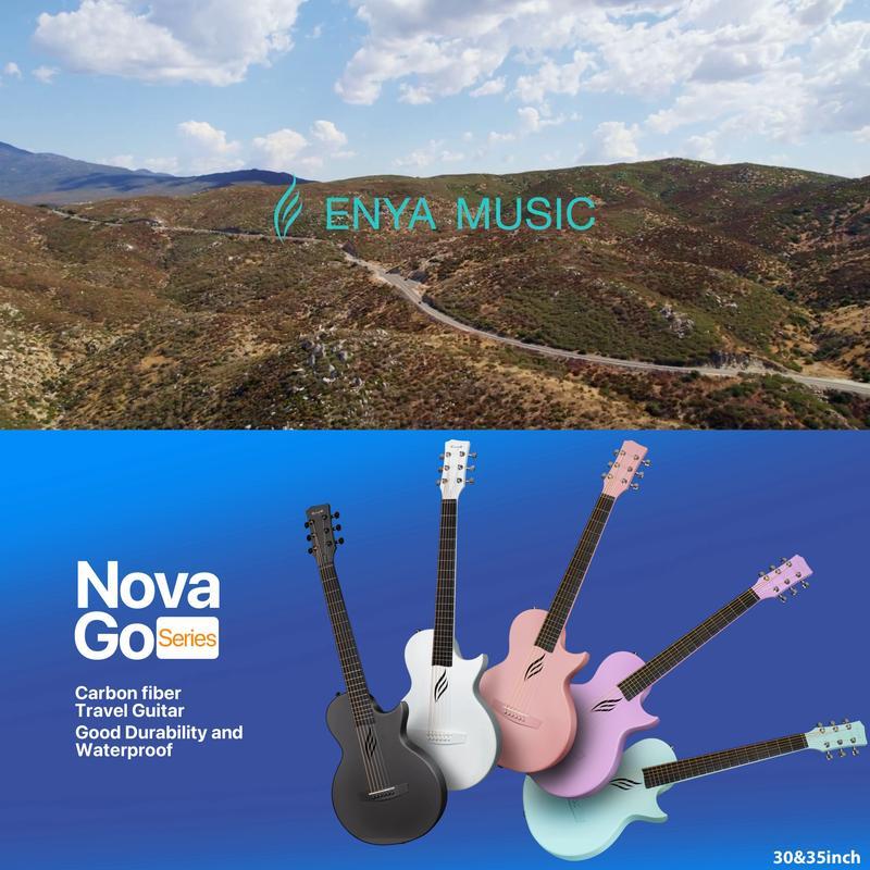 NOVA GO/SP1 Carbon Fiber Travel Guitar - Aimoptic