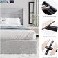 SHA CERLIN Lift Up Storage Bed/Modern Wingback Headboard - Aimoptic