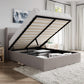 SHA CERLIN Lift Up Storage Bed/Modern Wingback Headboard - Aimoptic