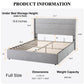 SHA CERLIN Lift Up Storage Bed/Modern Wingback Headboard - Aimoptic