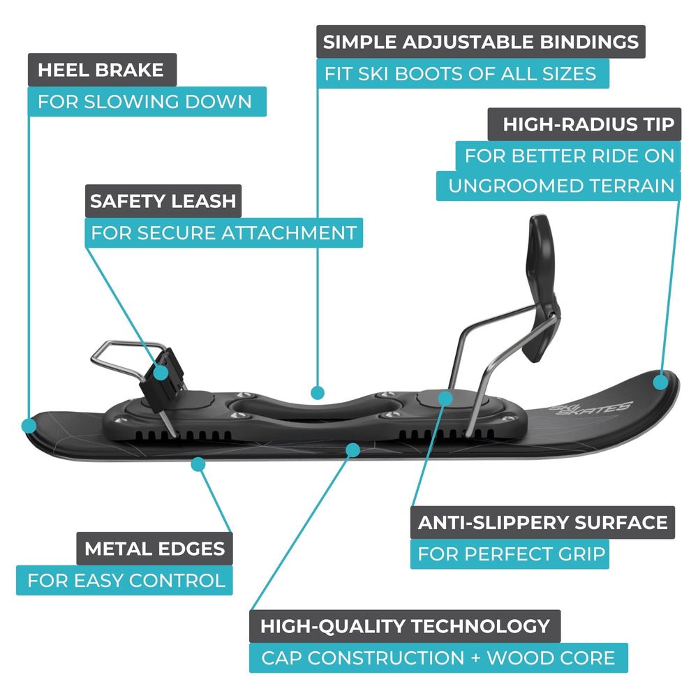 Snowfeet* 44 CM | Skiskates | Skates on Snow | Mini Skis | SECRET SALE - Aimoptic