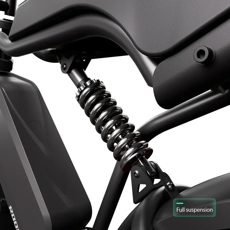 TST® R002 20'' 1500W Full Suspension Moped - style Electric Bike - Aimoptic
