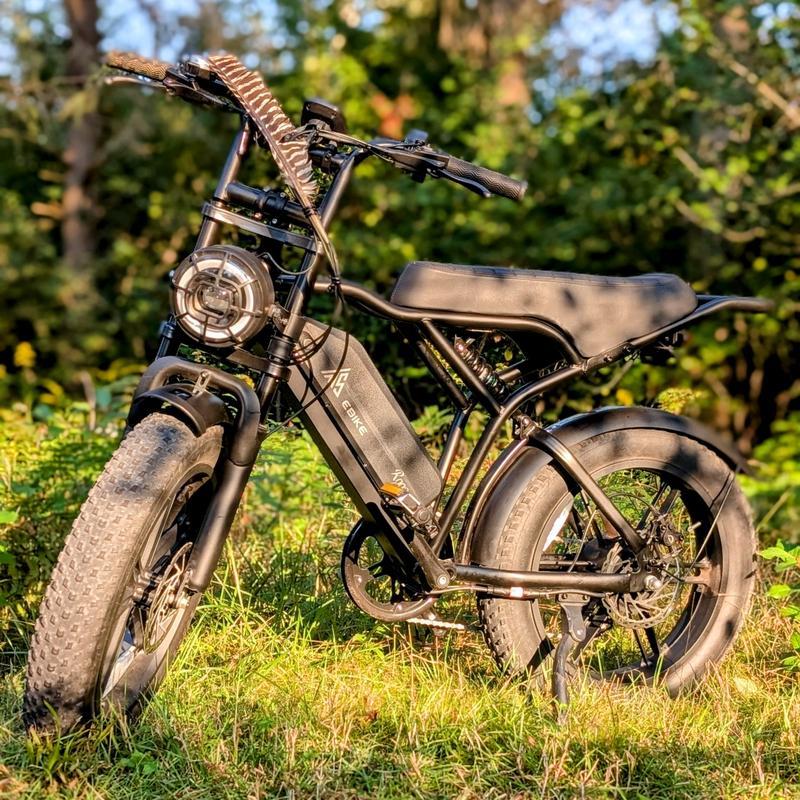 TST® R002 20'' 1500W Full Suspension Moped - style Electric Bike - Aimoptic
