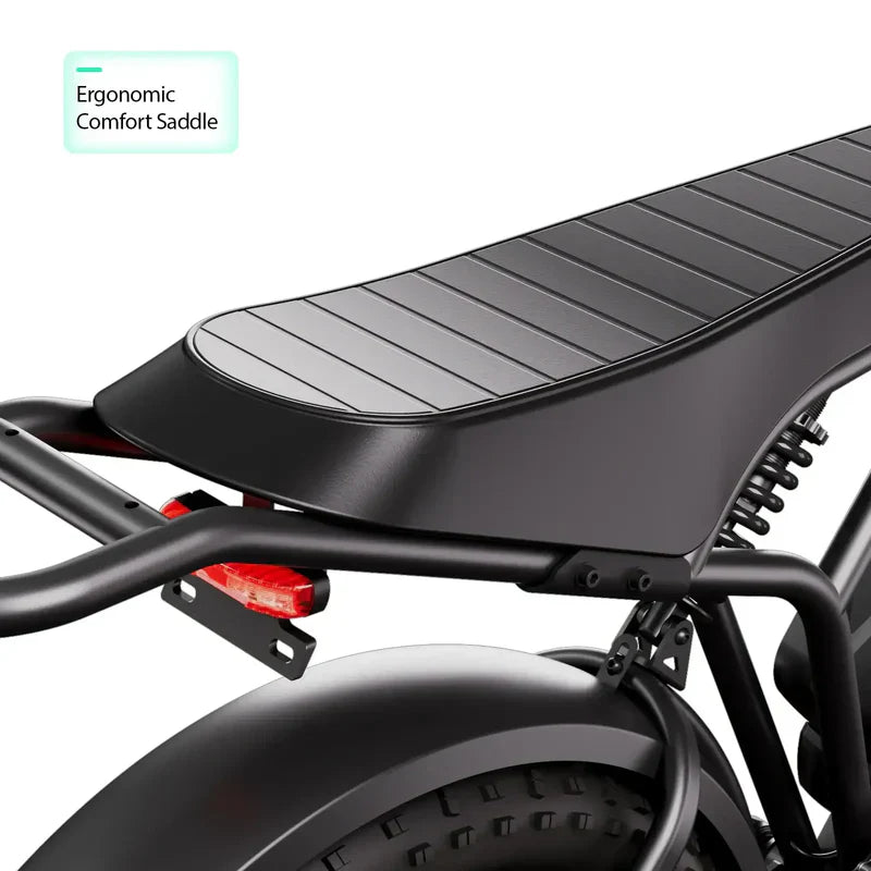 TST® R002 20'' 1500W Full Suspension Moped - style Electric Bike - Aimoptic