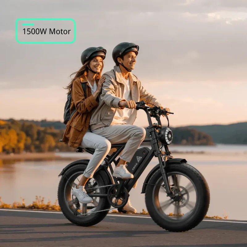 TST® R002 20'' 1500W Full Suspension Moped - style Electric Bike - Aimoptic
