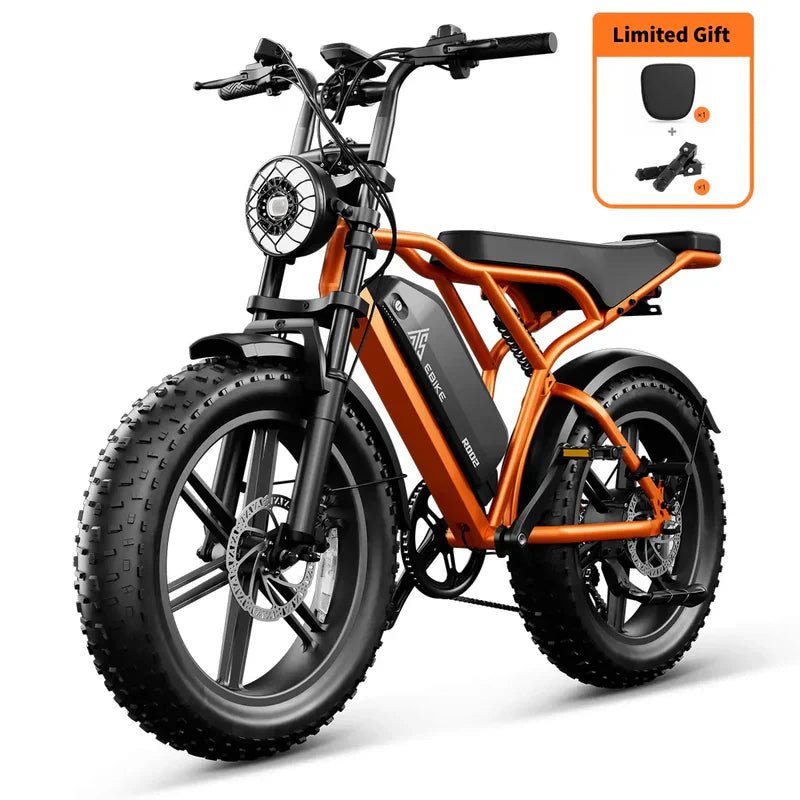 TST® R002 20'' 1500W Full Suspension Moped - style Electric Bike - Aimoptic