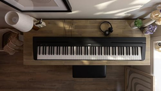 YAMAHA P71 88 - Key Weighted Action Digital Piano with Sustain Pedal and Power Supply - Aimoptic