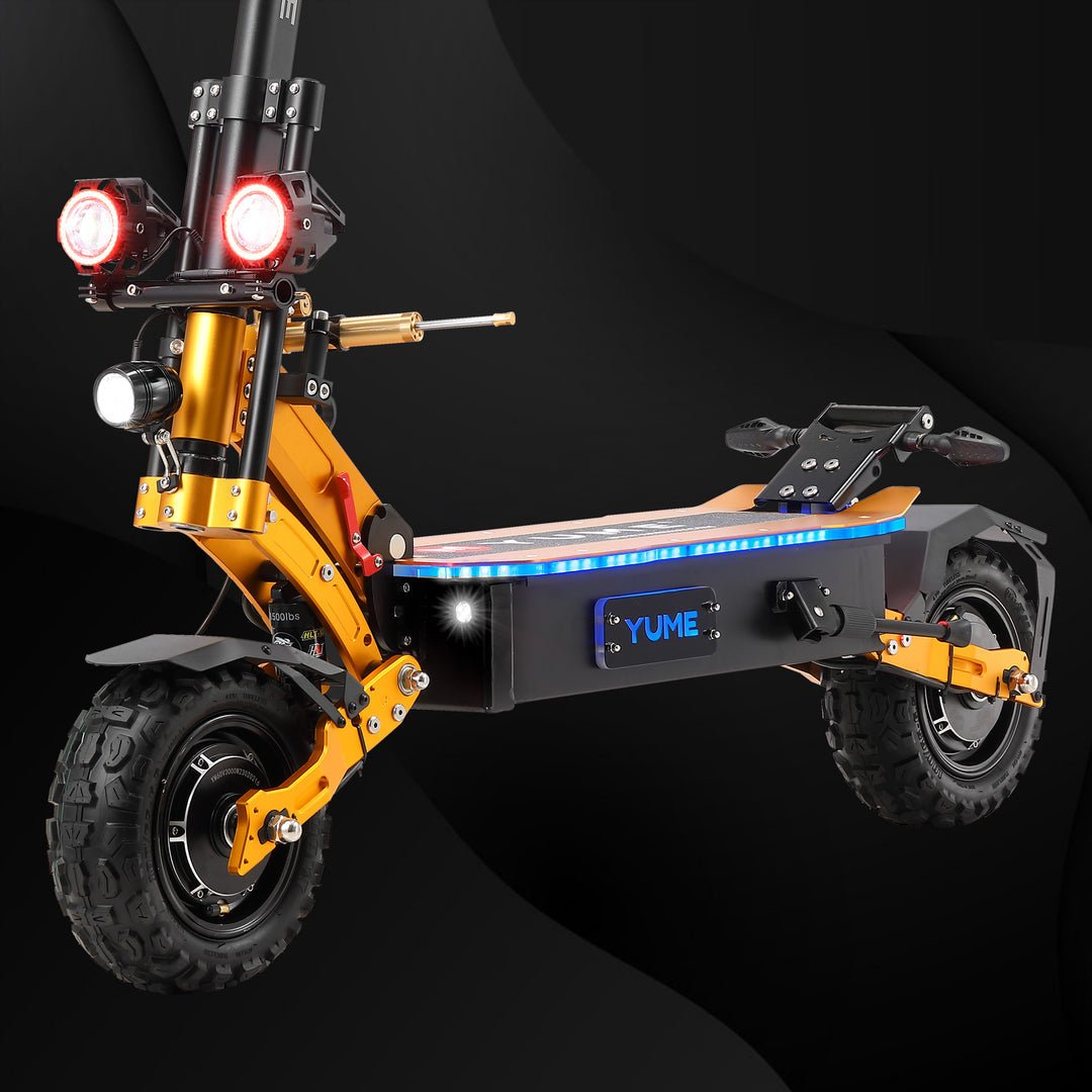 YUME SCOOTER X11+ 6000W Motor Scooter, 50MPH 56/60 Miles 60V 27/30AH Electric Scooter for Adults, 11" Tire with Steering Damper 440lbs Max Loading Adult E - Scooter,UL - 2272 Certified - Aimoptic