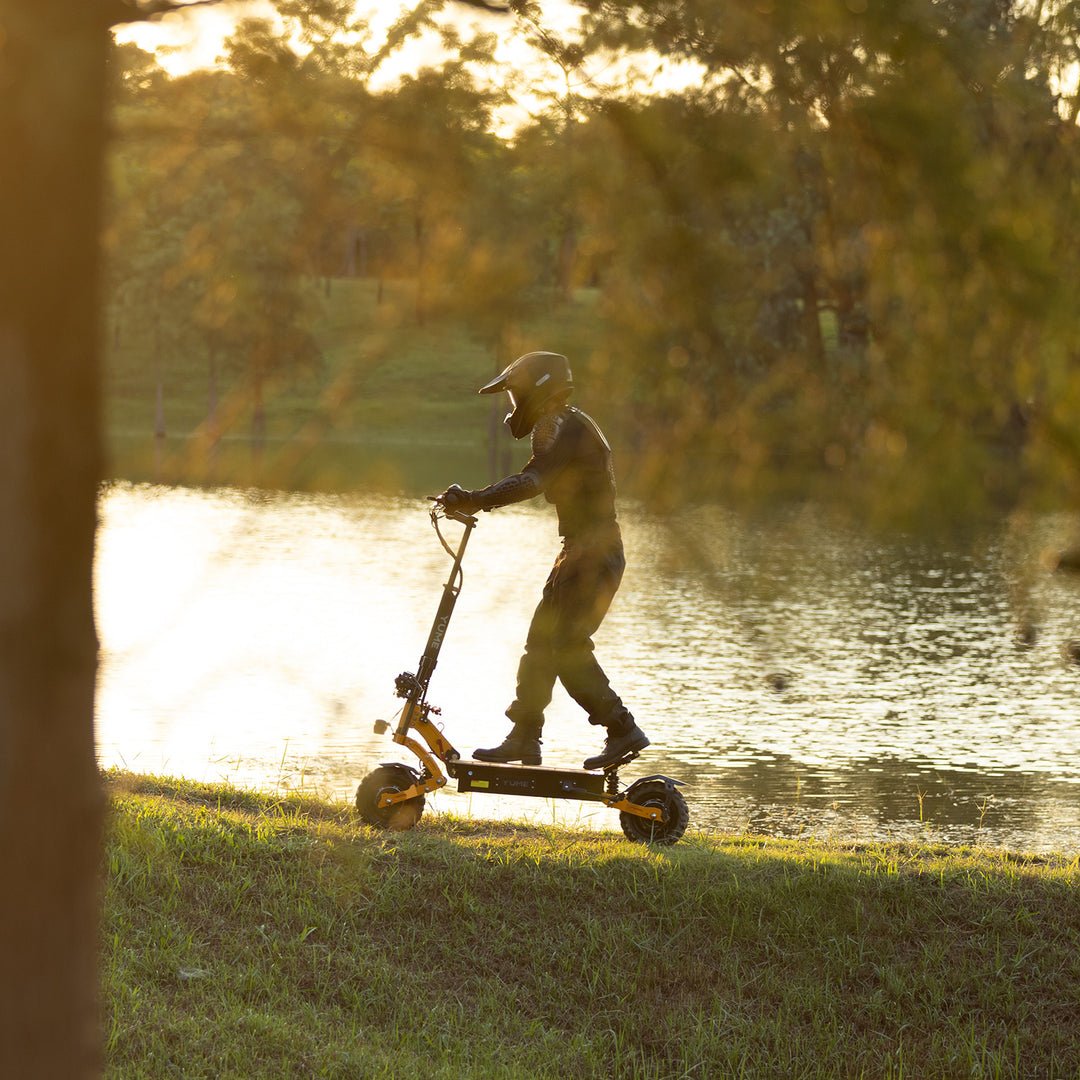 YUME SCOOTER X11+ 6000W Motor Scooter, 50MPH 56/60 Miles 60V 27/30AH Electric Scooter for Adults, 11" Tire with Steering Damper 440lbs Max Loading Adult E - Scooter,UL - 2272 Certified - LL - Aimoptic