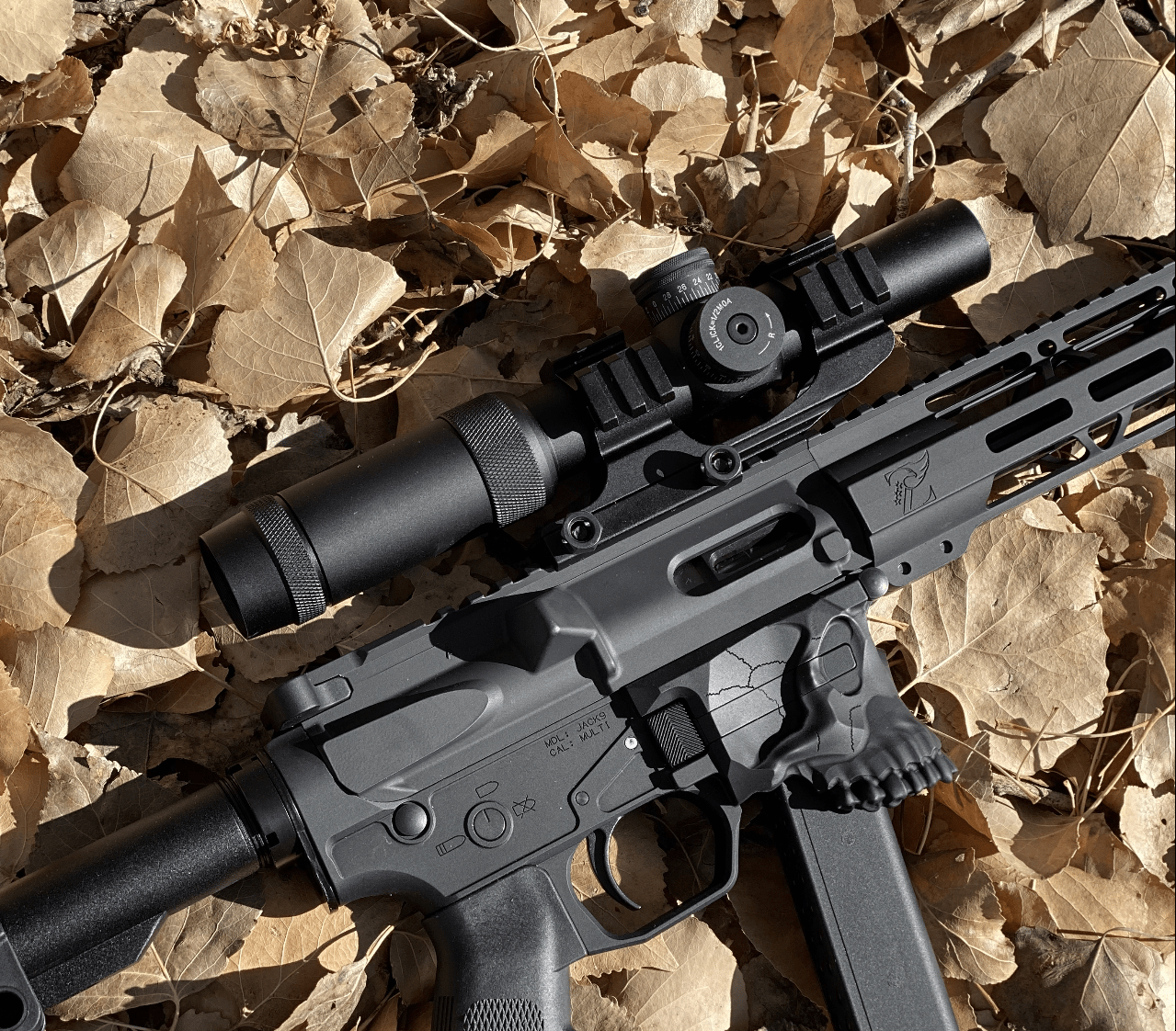 1 - 5x24 First Focal Plane FFP Scope with Red Green Illuminated MOA Reticle, Anti - Reflection Devices - Aimoptic