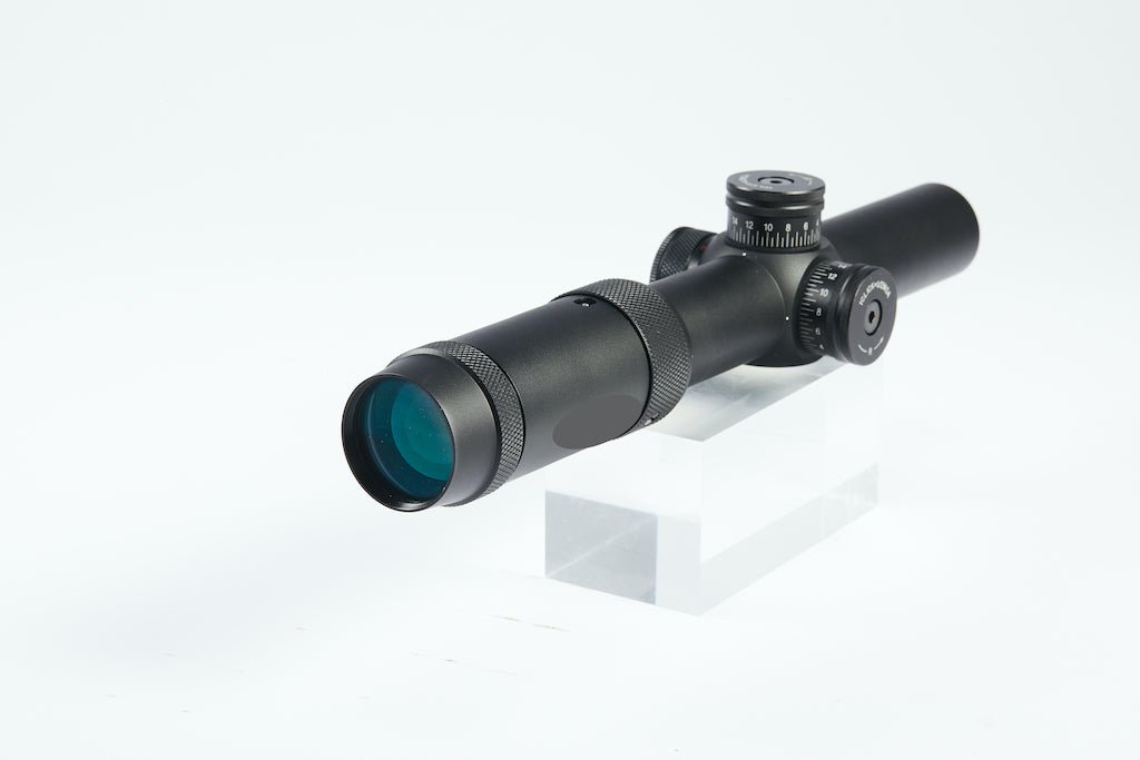 1 - 5x24 First Focal Plane FFP Scope with Red Green Illuminated MOA Reticle, Anti - Reflection Devices - Aimoptic