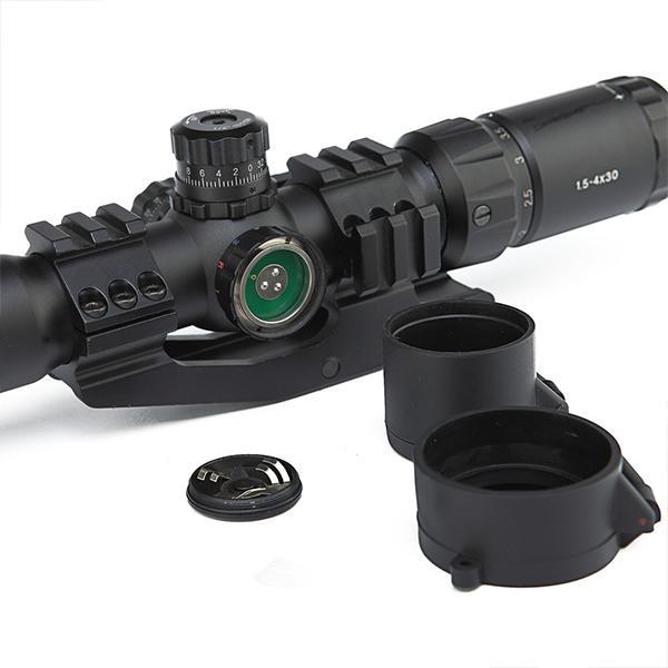 1.5 - 4x30BE Rifle Mirror Red Green Night Vision Goggles - Aimoptic