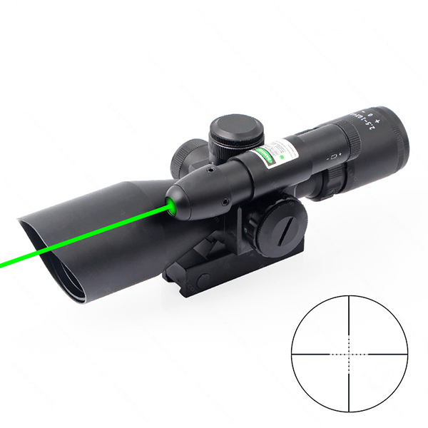 2.5 - 10X40E green laser integrated M10 optical sniper sight - Aimoptic