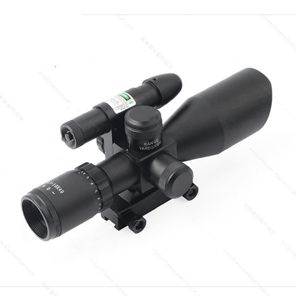 2.5 - 10X40E green laser integrated M10 optical sniper sight - Aimoptic