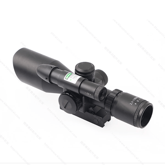 2.5 - 10X40E green laser integrated M10 optical sniper sight - Aimoptic