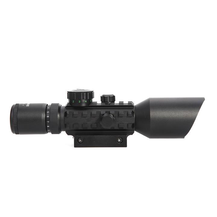 3 - 10X42E M9 Holographic Sight Scope Wide - field Riflescope with Red Laser and Herring Bone Strutting - Aimoptic
