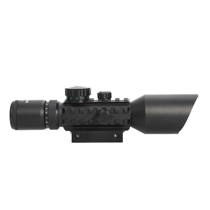 3 - 10X42E M9 Holographic Sight Scope Wide - field Riflescope with Red Laser and Herring Bone Strutting - Aimoptic