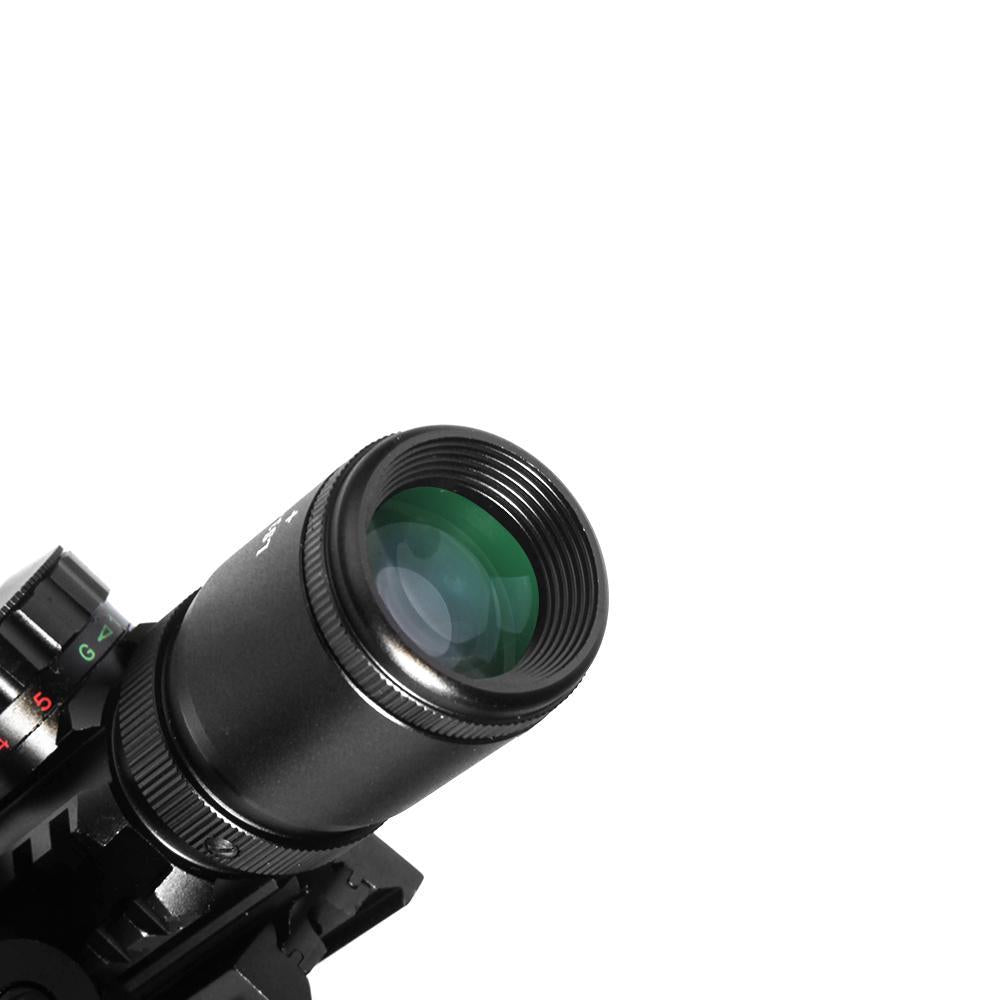 3 - 10X42E M9 Holographic Sight Scope Wide - field Riflescope with Red Laser and Herring Bone Strutting - Aimoptic