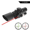 3 - 10X42E M9 Holographic Sight Scope Wide - field Riflescope with Red Laser and Herring Bone Strutting - Aimoptic