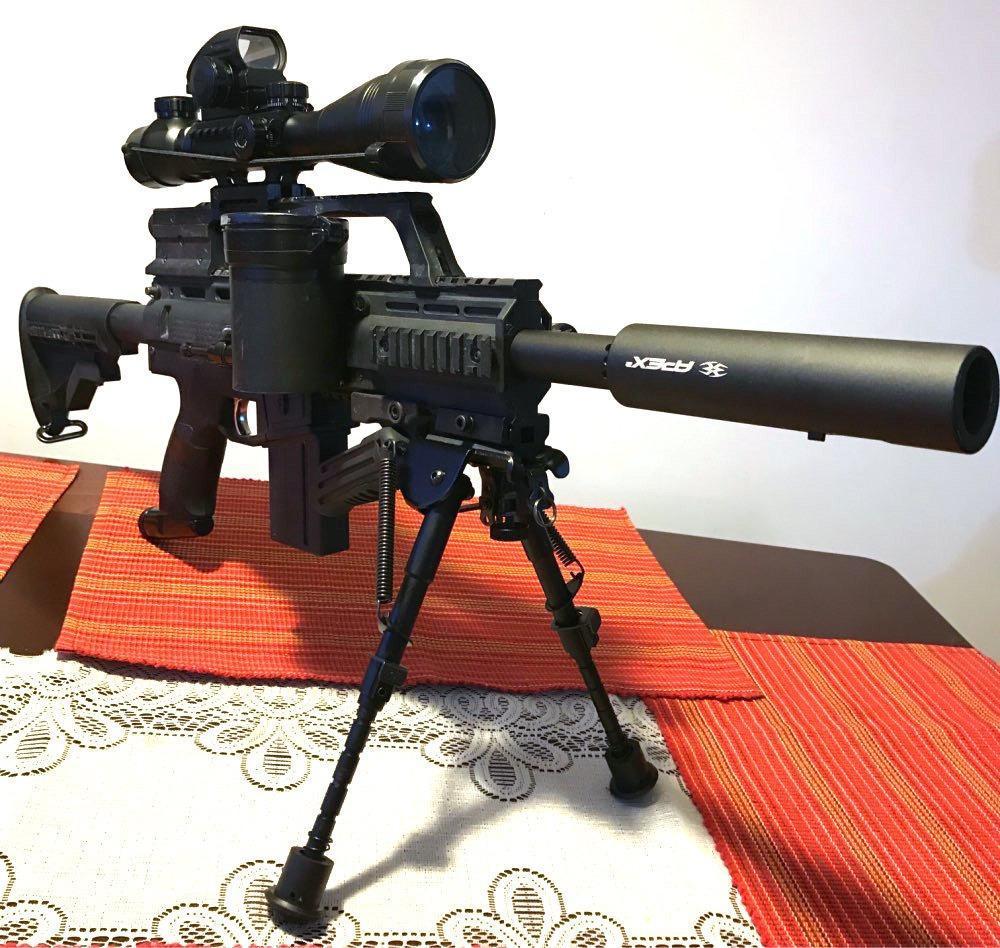 4 - 12X50 EG 3 in 1 Tactical Air Gun Red Green Dot Laser Sight Scope Holographic Optics Rifle Scope - Aimoptic